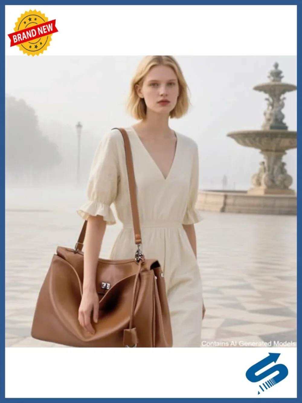 Genuine Leather Tote Bag for Women Large Capacity Work Travel Satchel